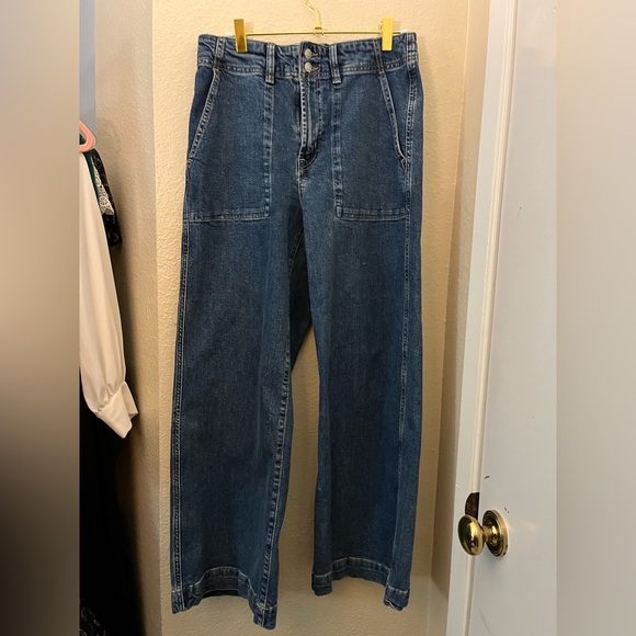 GAP Denim - GAP High Rise Wide Leg Crop Jeans